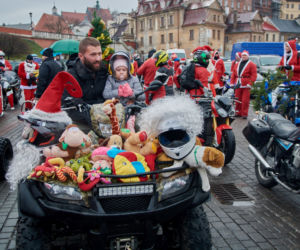 MotoMikołaje na ulicach Lublina! Odwiedzili dzieci w szpitalach