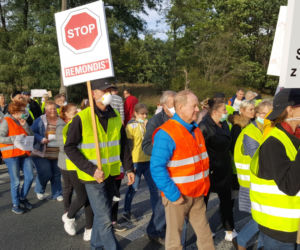 Mieszkańcy Siernieczka zablokowali ul. Fordońską