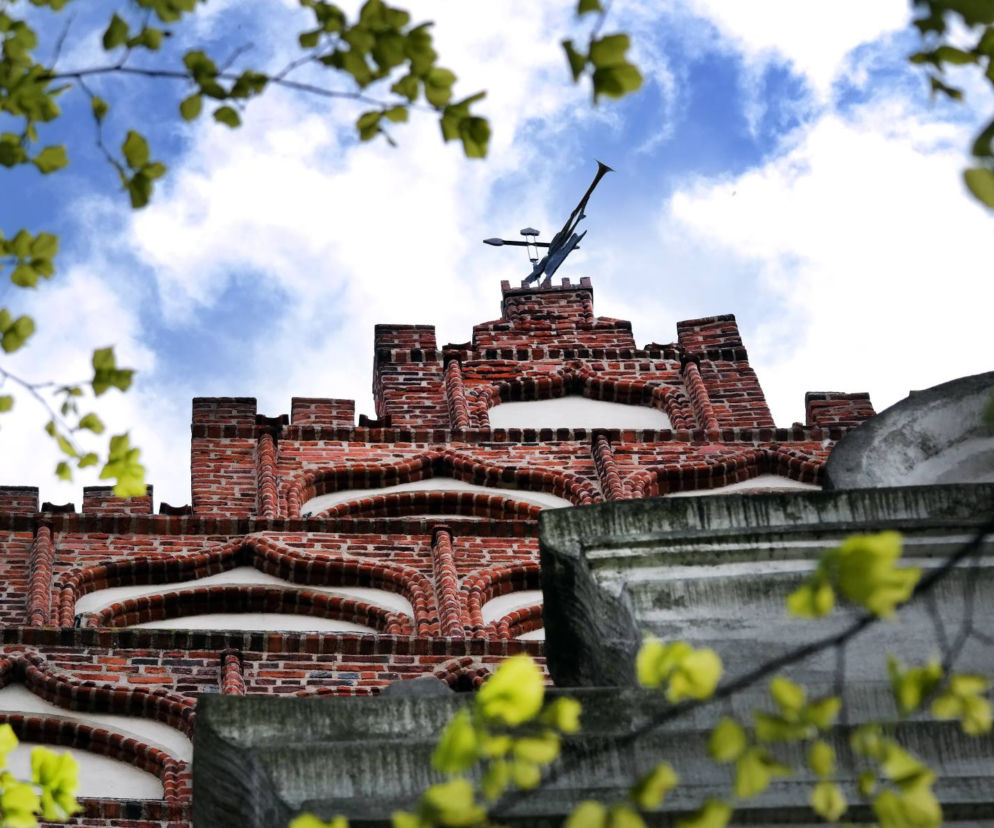 Katedra w Bydgoszczy i piękne niebo