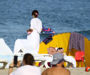Anna Czartoryska-Niemczycka na plaży