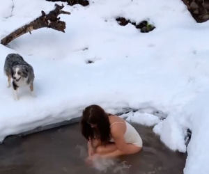 Helena Christensen uczy jak morsować