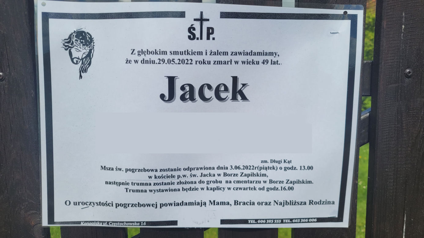 Jacek zabił się wskakując do studni?