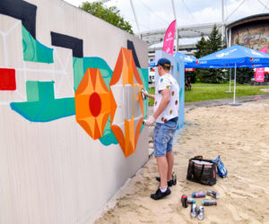 Tak wygląda sztuczna plaża przy Stadionie Śląskim. Rozkręcaliśmy tam imprezę w ramach Eska Summer City