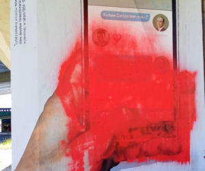 Mural na filarze Trasy Zamkowej został zniszczony 