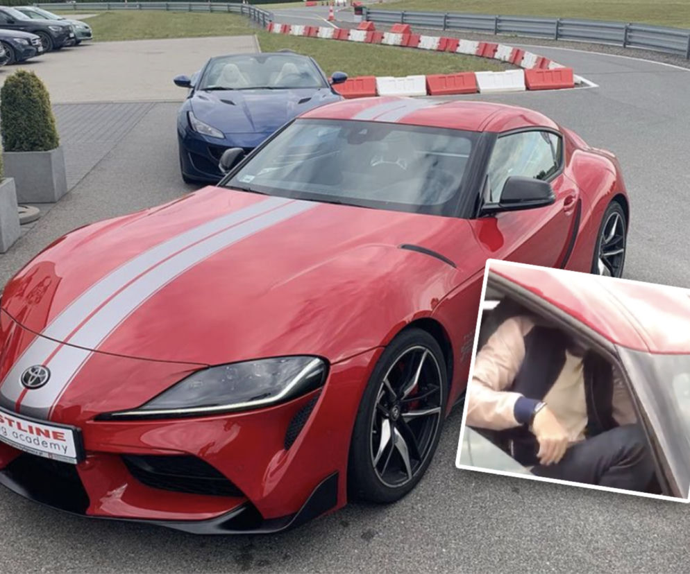 Marcin Gortat nie zmieścił się do Toyoty Supry
