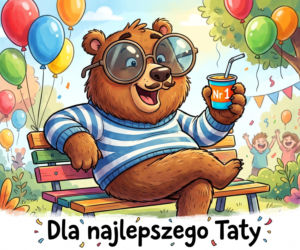 Zabawna kartka na Dzień Taty