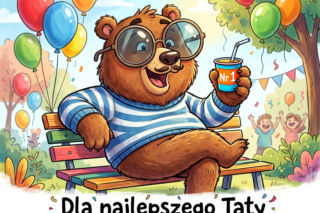 Zabawna kartka na Dzień Taty