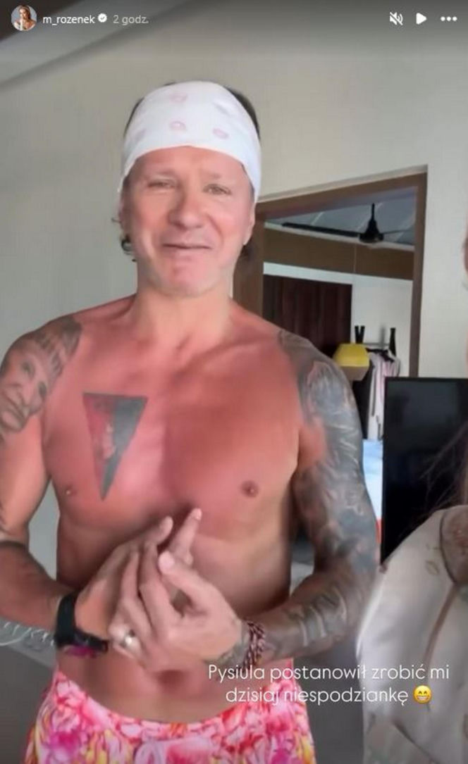 Małgorzata Rozenek i Radosław Majdan na Malediwach