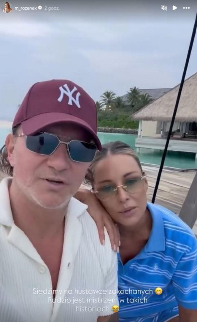 Małgorzata Rozenek i Radosław Majdan nurkują  Malediwach