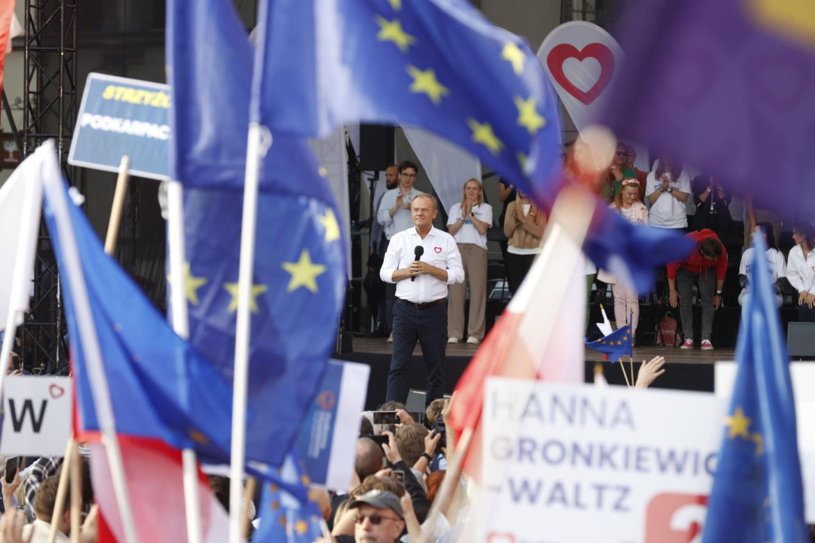 Wiec Donalda Tuska w Warszawie