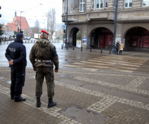 Policja patroluje Bydgoszcz wspólnie z Żandarmerią Wojskową