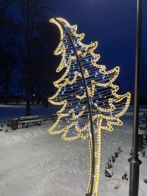 Świąteczne iluminacje w Węgrowie