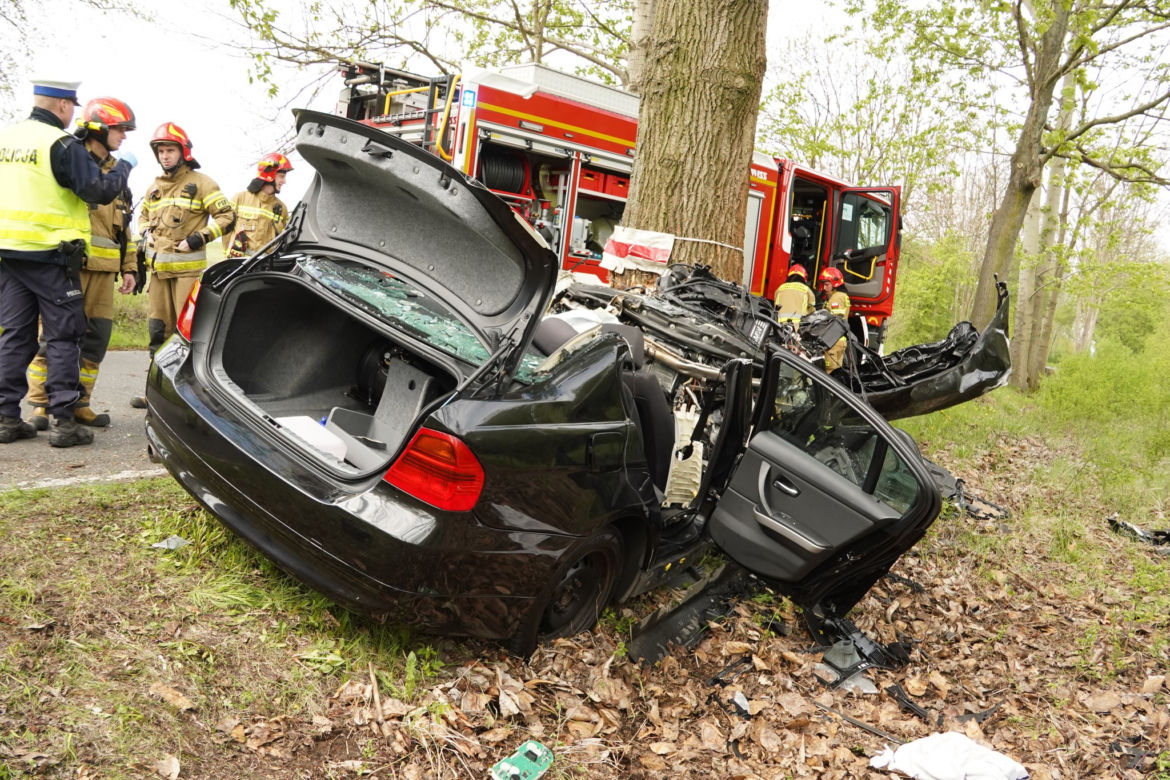 Wypadek BMW w Mikołowie
