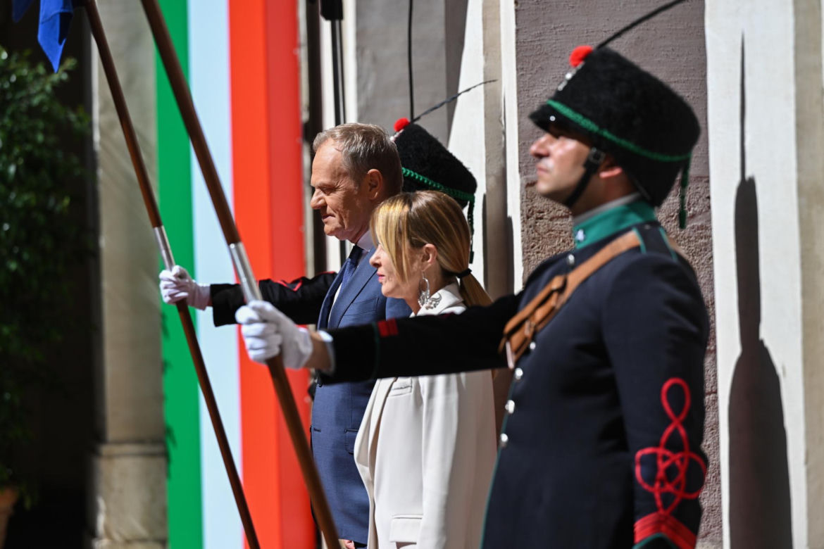 Donald Tusk spotkał się z Giorgią Meloni