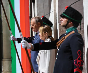 Donald Tusk spotkał się z Giorgią Meloni
