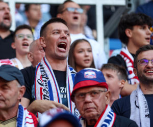 Fani robili co mogli, piłkarze też. Mamy dużo zdjęć kibiców z meczu Górnik - Ferencvaros