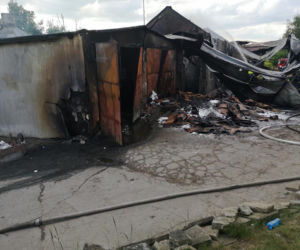 Pożar fabryki styropianu w Świeciu! Straty są gigantyczne [ZDJĘCIA] 