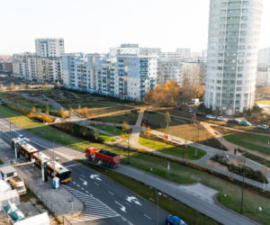 Park nad Południową Obwodnicą Warszawy w marcu 2026 r.