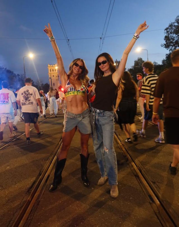 Anna Lewandowska na koncercie