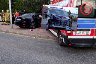 Karetka jechała na czerwonym świetle. Doszło do groźnego zderzenia