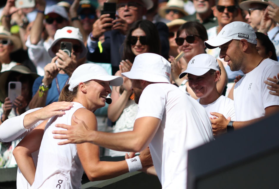 Iga Świątek po triumfie w Wimbledonie
