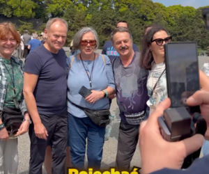 Donald Tusk biega po Tokio