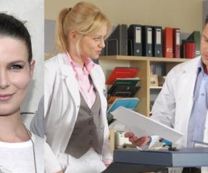 NA DOBRE i NA ZŁE. Dorota (Aneta Todorczuk-Perchuć), Agata Woźnicka (Emilia Komarnicka), Marek Rogalski (Jan Wieczorkowski)