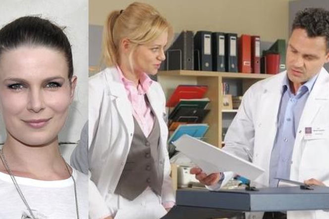 NA DOBRE i NA ZŁE. Dorota (Aneta Todorczuk-Perchuć), Agata Woźnicka (Emilia Komarnicka), Marek Rogalski (Jan Wieczorkowski)
