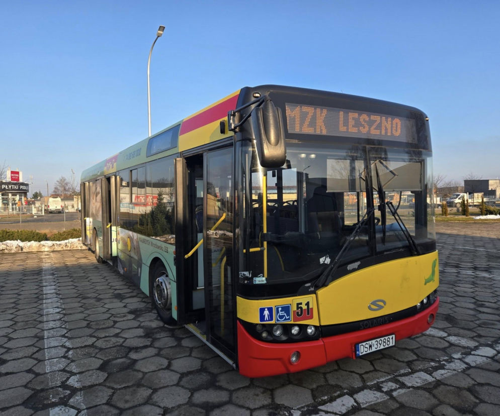 „Gość” ze Świdnicy w taborze MZK Leszno