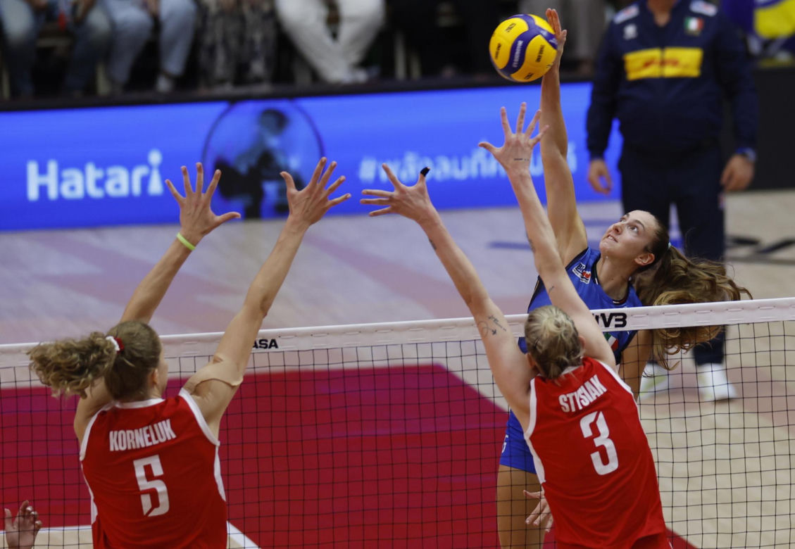 Agnieszka Korneluk - mecz Polska - Włochy
