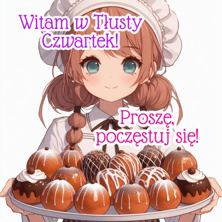 Fajne kartki z pozdrowieniami na Tłusty Czwartek
