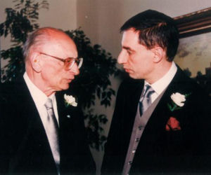 Władysław Teofil Bartoszewski z ojcem