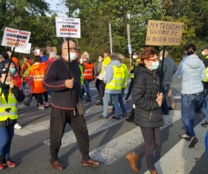 Mieszkańcy Siernieczka zablokowali ul. Fordońską