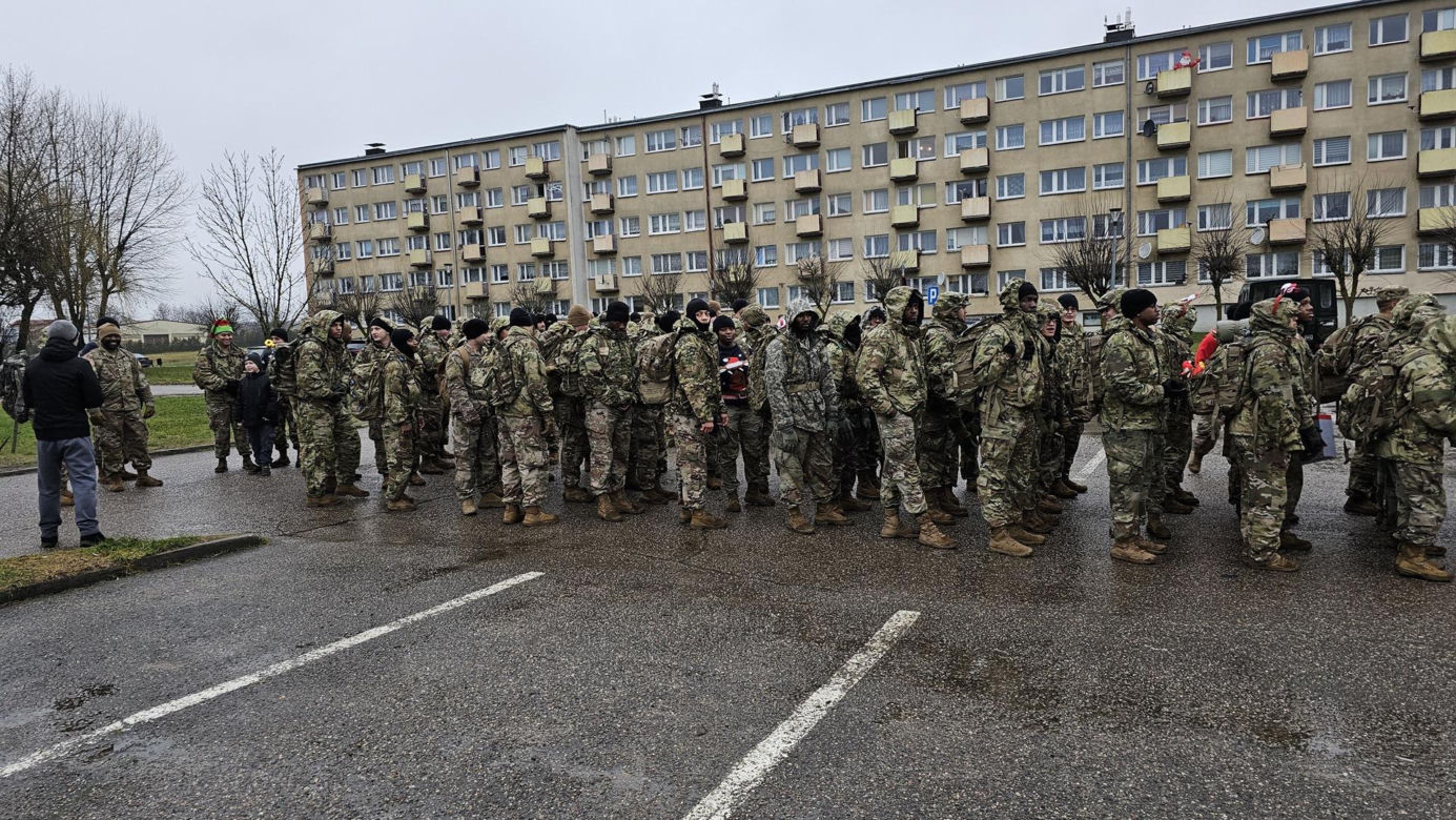Marsz żołnierzy US ARMY w Drawsku Pomorskim 