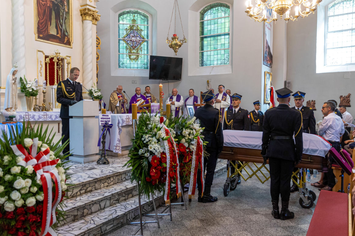 Ostatnie pożegnanie st. ogn. Łukasza Włodarczyka	