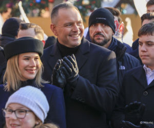 Karol i Marta Nawroccy na Orszaku Trzech Króli