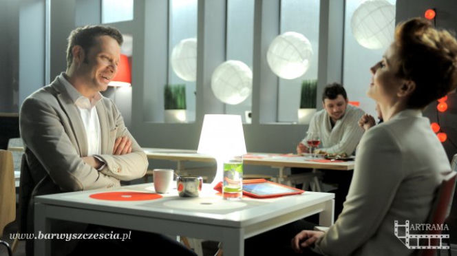 "Barwy szczęścia" odc. 978. Marta (Katarzyna Zielińska), Mikołaj (Grzegorz Małecki)
