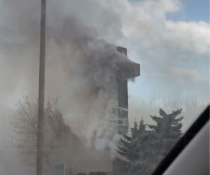 Pożar krzyża Mokotów