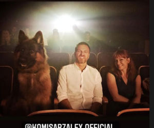 Komisarz Alex. Krystian Wieczorek (Piotr Górski), Magdalena Walach (Lucyna) na planie