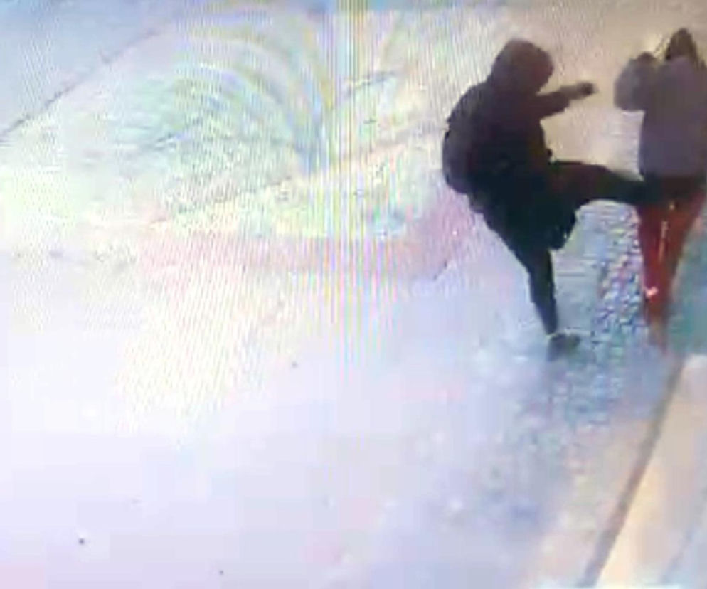 Pijany furiat skatował kobietę i jej psa w centrum stolicy. Został powalony w kilka sekund