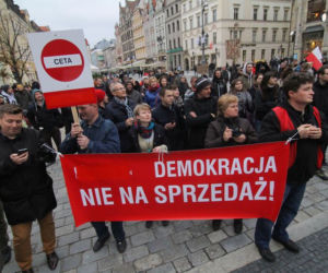 Protest przeciwko CETA