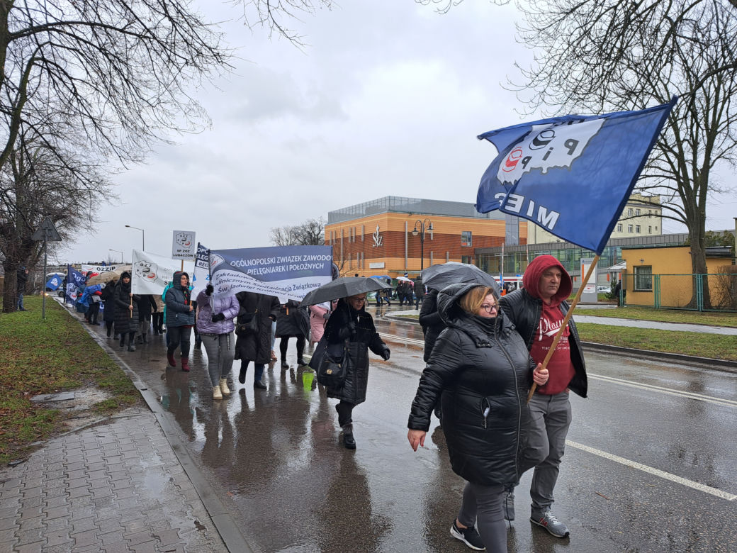 Protest pielęgniarek w Tarnowie