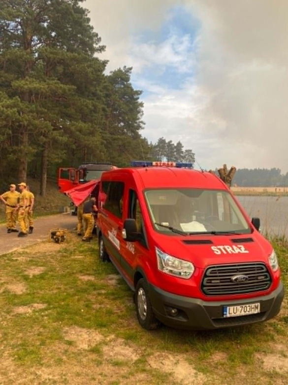 Pożar w woj. lubelskim
