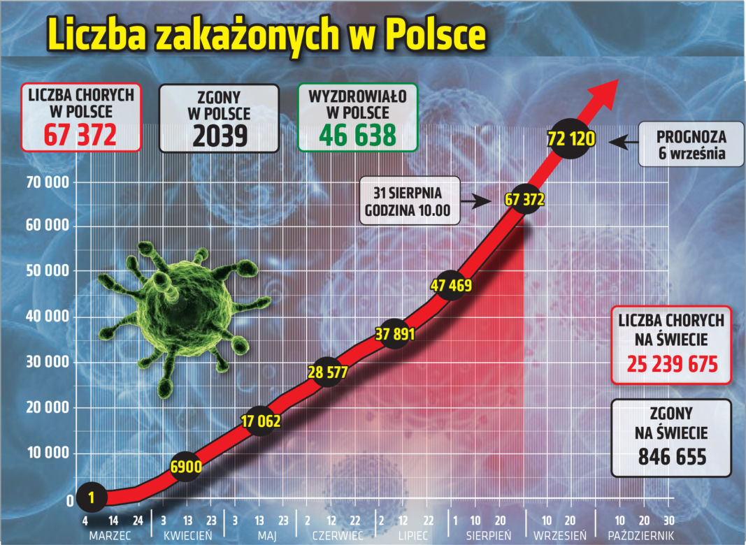 Koronawirus w Polsce. Raport [31 SIERPNIA 2020]