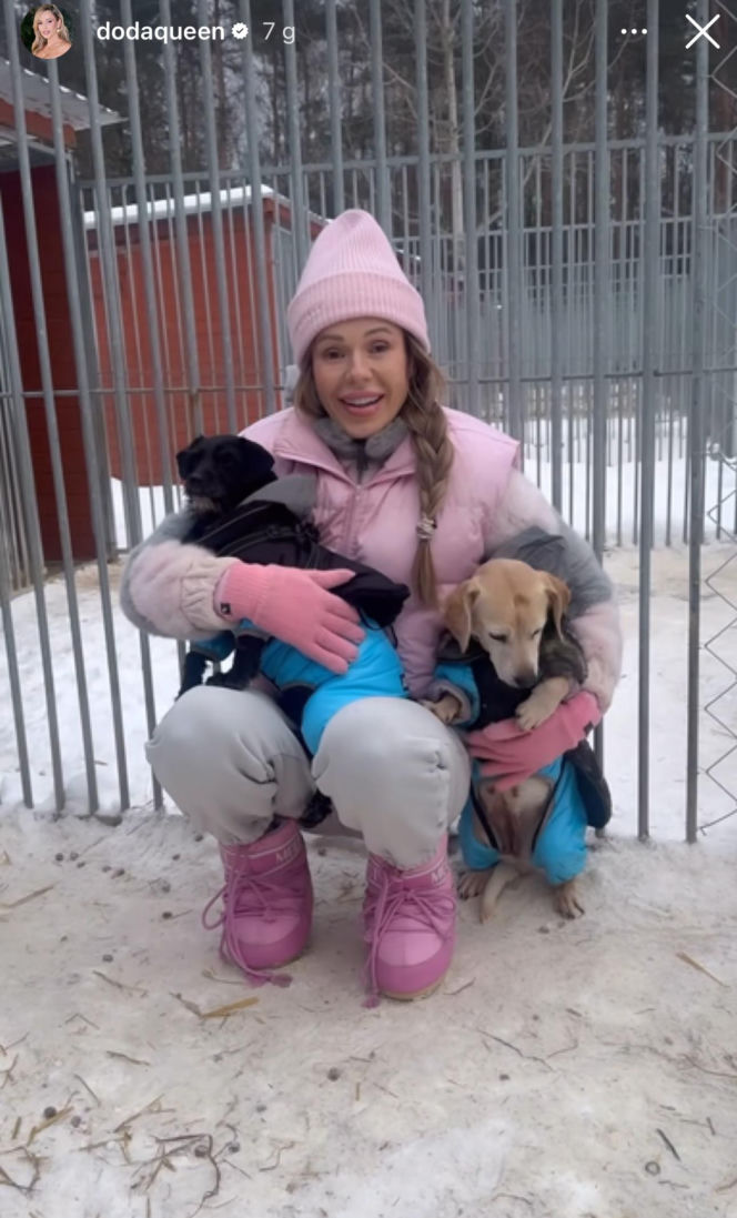 Doda ratuje psy przed mrozem