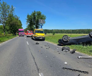 Czołówka na DK 63 w Chodowie. Kilka osób zostało poszkodowanych, w tym dziecko