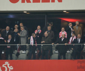 Karol Nawrocki i Przemysław Czarnek na mecze Polska - Albania