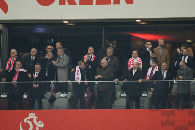 Karol Nawrocki i Przemysław Czarnek na mecze Polska - Albania