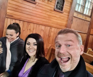 M jak miłość. Andrzej Budzyński (Krystian Wieczorek), Magda (Anna Mucha), Kinga (Katarzyna Cichopek)