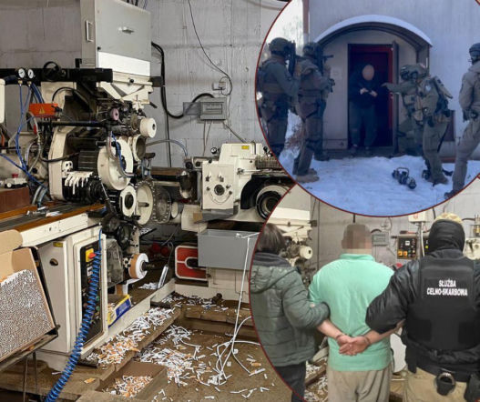 Nielegalna fabryka papierosów. Przejęto towar za 10 mln zł